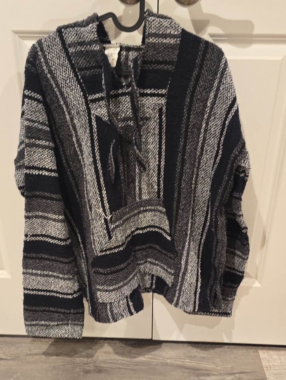 Striped Hooded Baja Sweater